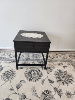 Brand New Beautiful Distressed Whiskey Pine End Table w/Drawer