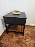 Brand New Beautiful Distressed Whiskey Pine End Table w/Drawer