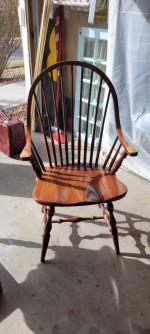 Solid Cherry Amish Handmade Double Pedestal Dining Table 6 chairs