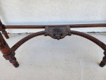 Antique Console Table Inlaid Onyx and Semi Precious Stones