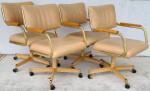 1980's CHROMCRAFT Dining Game Table & Chairs