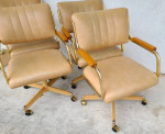 1980's CHROMCRAFT Dining Game Table & Chairs