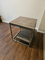 Silver & Stone End Table