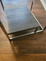 Silver & Stone End Table