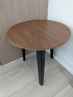 FLOYD BED FRAME QUEEN SIZE WALNUT AND 18" SIDE TABLE