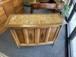 Thomlinson Sophisticate Mid Century, Marble Top Console Table