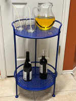 **Indoor/Outdoor End or Side Table - Bar - 2-Tier Shelf**