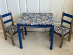 **Kids Table + Chairs - Doggy - UPCYCLED**