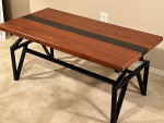 **Coffee Table - Modern Rustic - wood/metal**