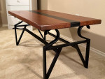 **Coffee Table - Modern Rustic - wood/metal**