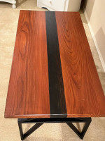 **Coffee Table - Modern Rustic - wood/metal**