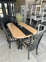 Dining Table Hutch and chairs