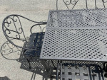 Beautiful Decorative Metal Patio Set Table and 6 Chairs ***