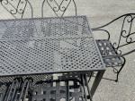 Beautiful Decorative Metal Patio Set Table and 6 Chairs ***