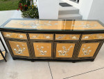 Big lot of Ornate Oriental Furniture- dressers Beautiful intricate Coffee table