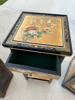 Big lot of Ornate Oriental Furniture- dressers Beautiful intricate Coffee table