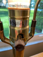 Pair of Brass Stiffle Table Lamps