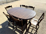 Dining Table with 6 Chairs | Three Leaves | Used