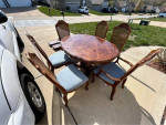 Dining Table with 6 Chairs | Two Leaves | Used