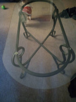 Glass top coffee table