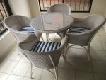 Wicker table and chairs