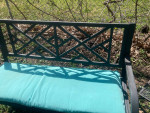 Patio Benches, Cushions, Small Table