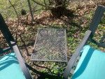 Patio Benches, Cushions, Small Table