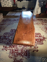 LIVE EDGE RUSTIC AND INDUSTRIAL COFFEE TABLE