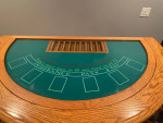 Full size wood Blackjack table and chairs