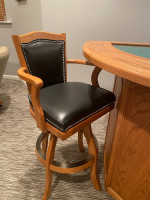 Full size wood Blackjack table and chairs