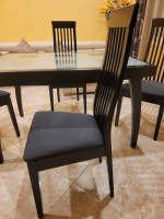 ITALIAN Calligaris Black Dining Room Set - Extendable Table + 4 Chairs