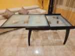 ITALIAN Calligaris Black Dining Room Set - Extendable Table + 4 Chairs