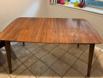 Dining Set (1 extendable wooden table, 5 stackable chairs)