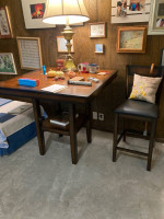 Bar table and chairs