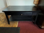 BLACK COFFEE TABLE W/ DRAWER $65