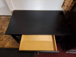 BLACK COFFEE TABLE W/ DRAWER $65