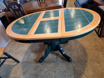 TABLE, BUTTERFLY LEAF AND 2 CHAIRS $135