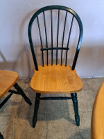 TABLE, BUTTERFLY LEAF AND 2 CHAIRS $135