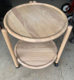 Dansk MCM Danish 2-Tier Round Tray Table Removable Lazy Susan