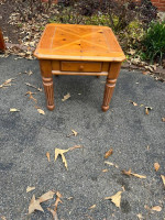 1 solid wood end table