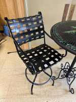 Neille Olson Mosaic Round Bistro Table and 2 Pub Chairs