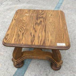 Solid Oak Square Coffee Table