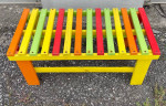 Colorful wood bench / coffee table / plant table / etc.
