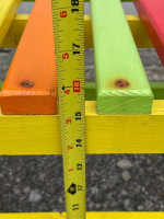 Colorful wood bench / coffee table / plant table / etc.