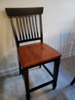 High Top Pedestal Dining Table with Six chairs