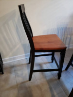 High Top Pedestal Dining Table with Six chairs