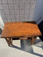 Heavy Wood Table with drawer
