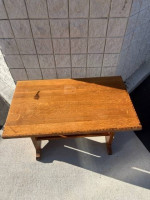 Wood Table with book holder