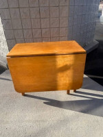 Drop-leaf Wood Dining Table