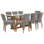 City Furniture dining room- table, 6 chairs, 5 counter stools & buffet